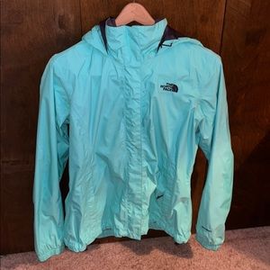 The North Face windbreaker size medium in teal